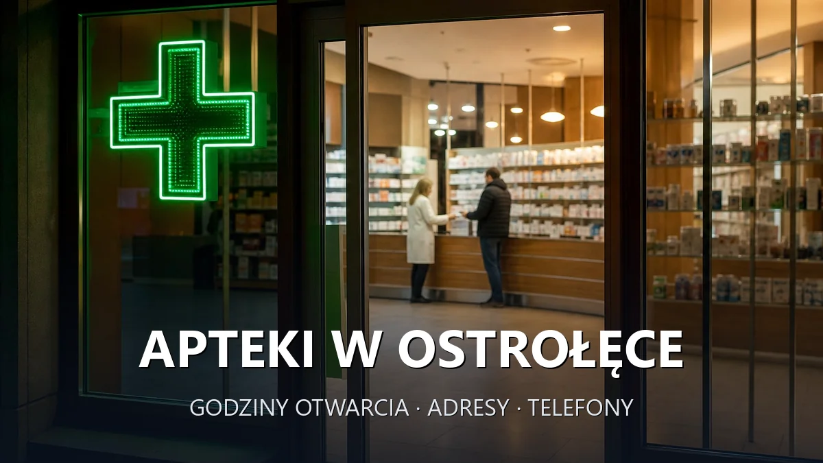 Apteki w Ostrołęce - godziny otwarcia i dyżury
