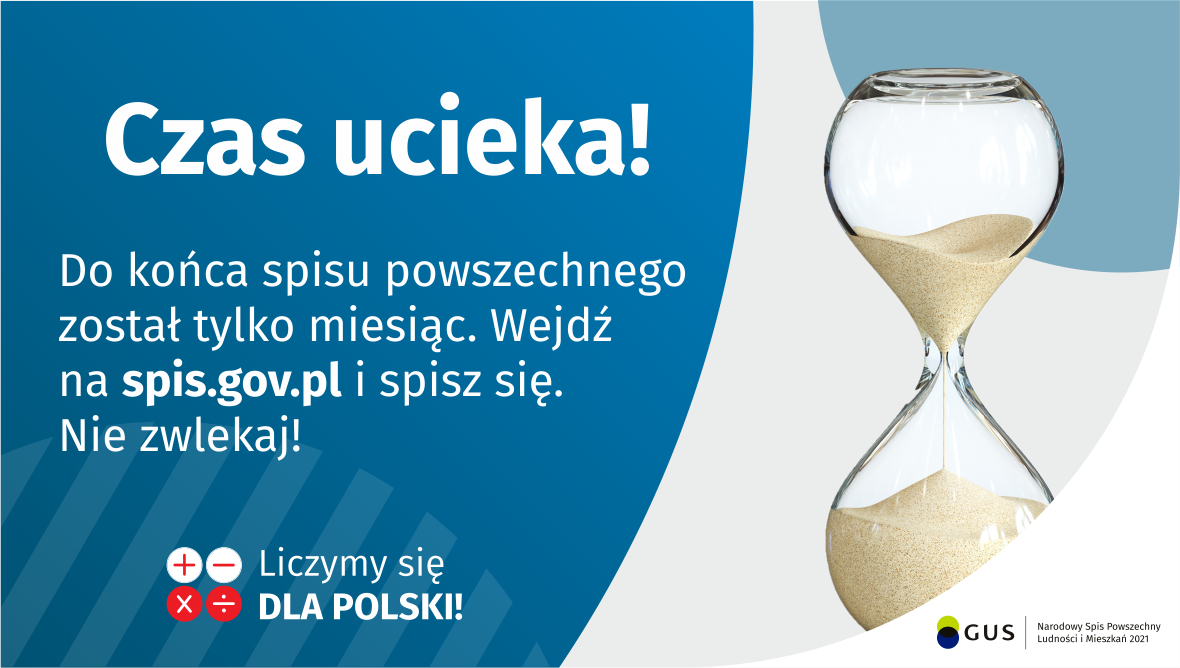 OCK Ostrołęka: NARODOWY SPIS POWSZECHNY 2021 - miesiąc do końca