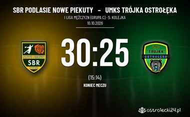 [PIŁKA RĘCZNA] SBR Podlasie Nowe Piekuty – UMKS Trójka Ostrołęka 30:25 w 5. kolejce I Ligi Mężczyzn (Grupa C)