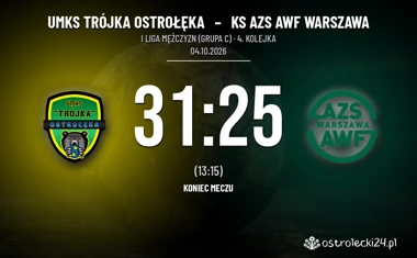 [PIŁKA RĘCZNA] UMKS Trójka Ostrołęka – KS AZS AWF Warszawa 31:25. Zwrot w meczu I Ligi Mężczyzn (Grupa C)
