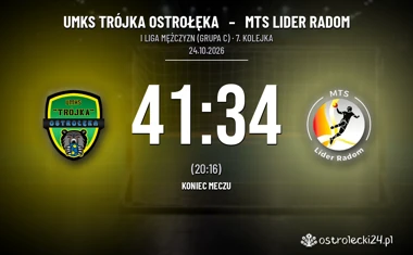[PIŁKA RĘCZNA] UMKS Trójka Ostrołęka – MTS Lider Radom 41:34. Dębiec błyszczał w I Lidze Mężczyzn (Grupa C)