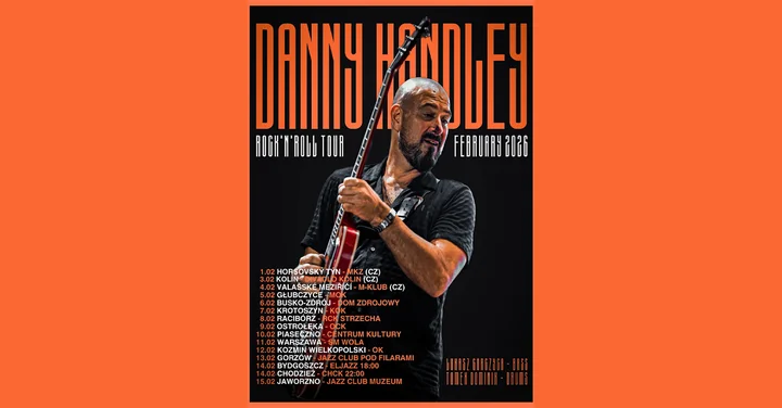 Grafika promocyjna wydarzenia Danny Handley – koncert w Ostrołęce, Klub Oczko