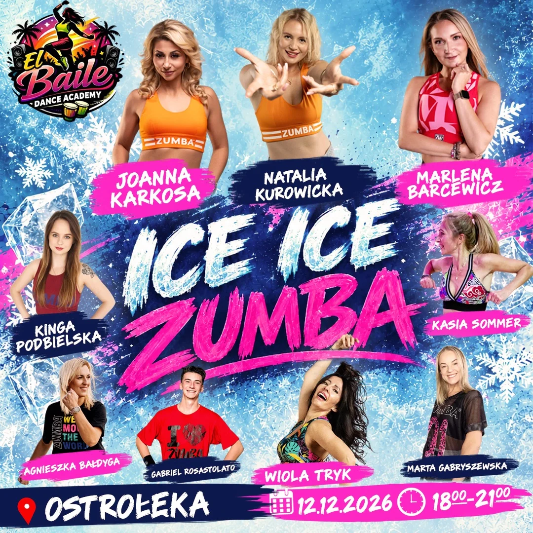 Grafika promocyjna wydarzenia Ice Ice Zumba: zimowy maraton