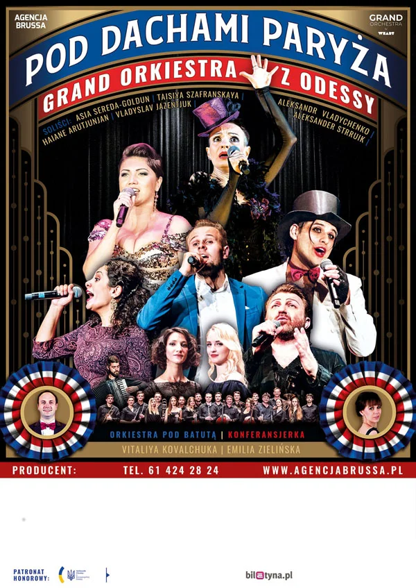Grafika promocyjna wydarzenia Koncert Grand Orkiestry z Odessy z muzyką francuską w Ostrołęce