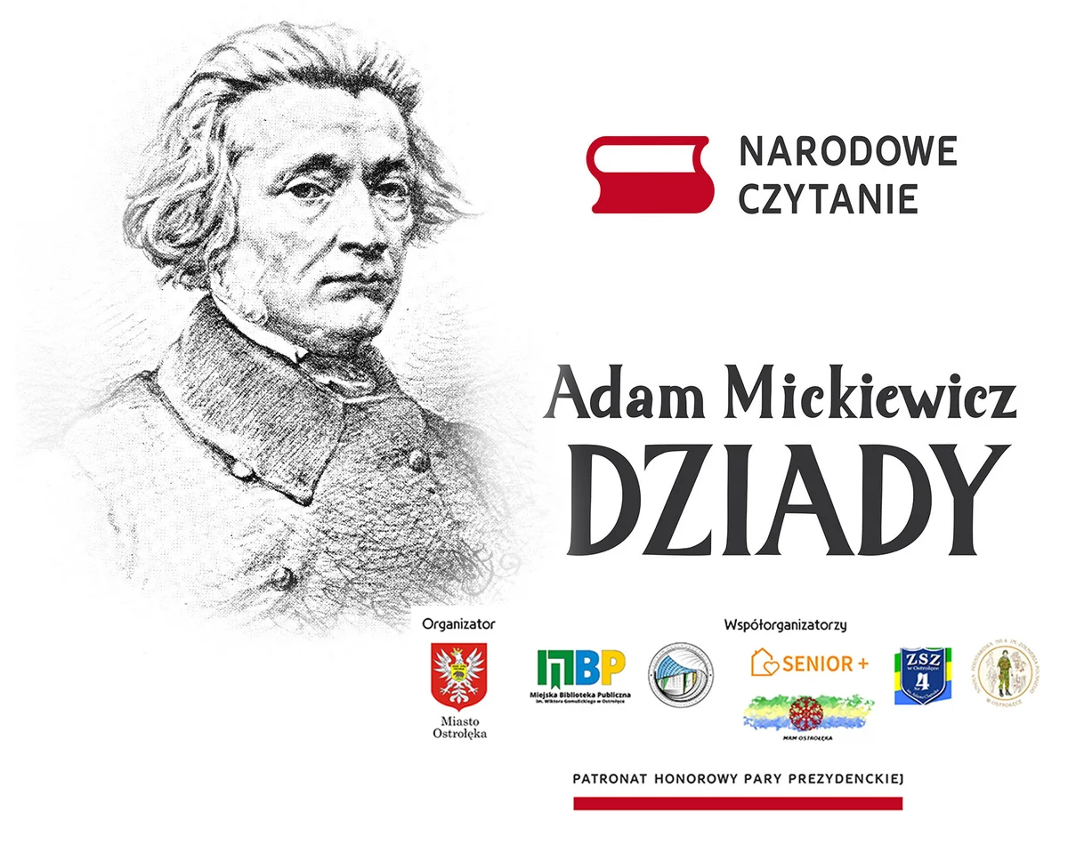 Grafika promocyjna wydarzenia Narodowe Czytanie
