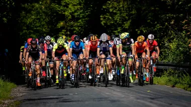 Grafika promocyjna wydarzenia 67. Mały Wyścig Pokoju – pierwszy etap w Baranowie