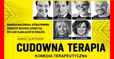 Grafika promocyjna wydarzenia CUDOWNA TERAPIA w OCK Ostrołęka – komedia na Dzień Matki