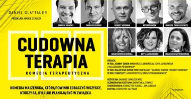 Grafika promocyjna wydarzenia Ostrołęka: Cudowna terapia — komedia o małżeństwie, która leczy śmiechem