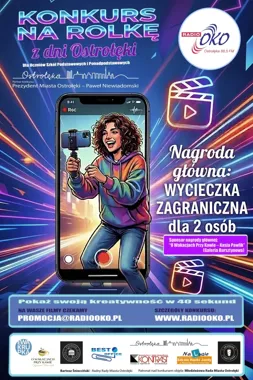 Grafika promocyjna wydarzenia Złap Moment – konkurs na rolkę z Dni Ostrołęki dla uczniów z naprawdę dużą nagrodą