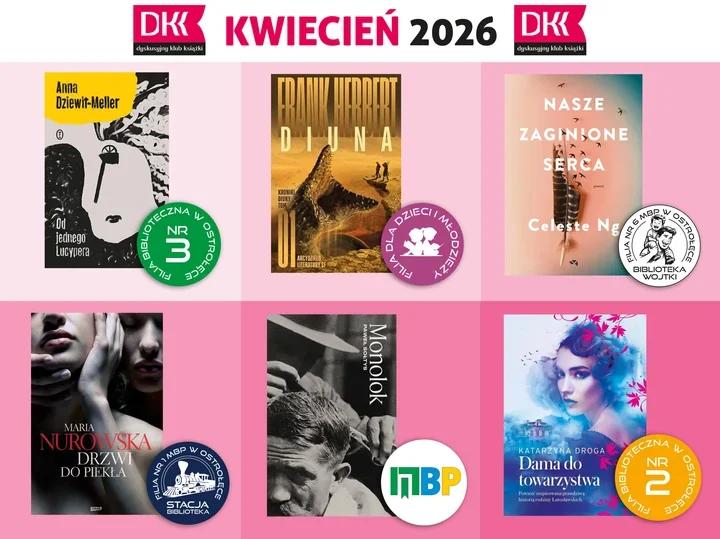 Biblioteczny kwiecień w Ostrołęce - DKK rozpisuje rozmowy na cały miesiąc