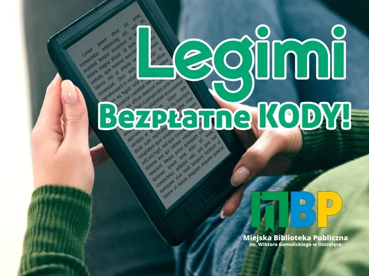 Darmowe kody Legimi w MBP Ostrołęka - weź książki na telefon i słuchaj gdzie chcesz