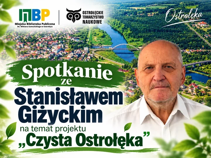 Czysta Ostrołęka w bibliotece. Stanisław Giżycki opowie o projekcie