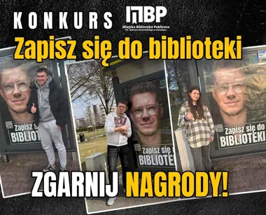 Fotka na przystanku i książka z półki - biblioteka świętuje 90 lat