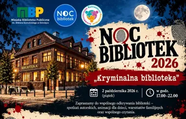 Noc Bibliotek w Ostrołęce zamieni bibliotekę w scenę śledztwa