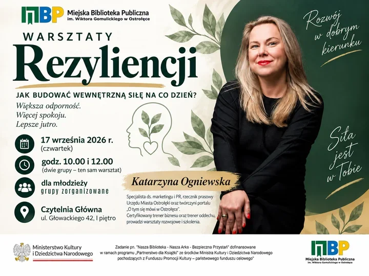 Wewnętrzna siła na co dzień - młodzież spotka się w bibliotece
