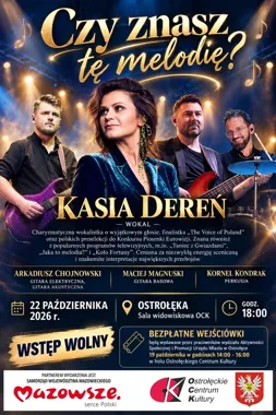 Kasia Dereń zaśpiewa w Ostrołęce. Bezpłatny koncert pełen znanych przebojów