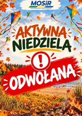 Aktywna Niedziela odwołana. MOSiR wskazuje na bezpieczeństwo uczestników