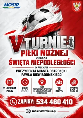16 drużyn powalczy o puchar prezydenta podczas świątecznego turnieju w Ostrołęce