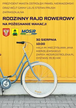 Rodzinny rajd rowerowy pod Ostrołęką. Trasa ma 35 kilometrów