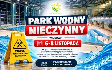Park Wodny w Ostrołęce zostanie zamknięty na trzy dni. Zaplanowano prace