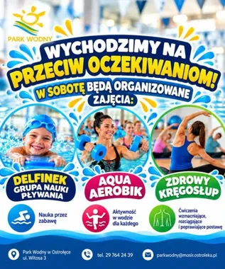 Sobotnie zajęcia w Parku Wodnym. Trzy propozycje dla dzieci i dorosłych