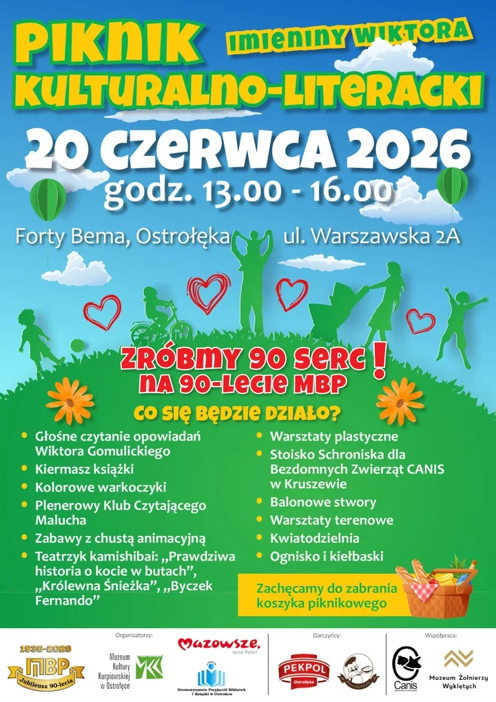 Imieniny Wiktora na Fortach Bema - literacki piknik z letnim finałem