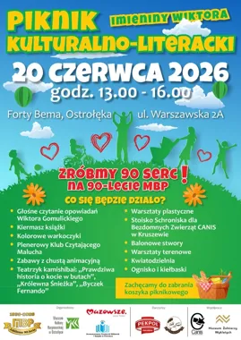 Imieniny Wiktora na Fortach Bema - literacki piknik z letnim finałem