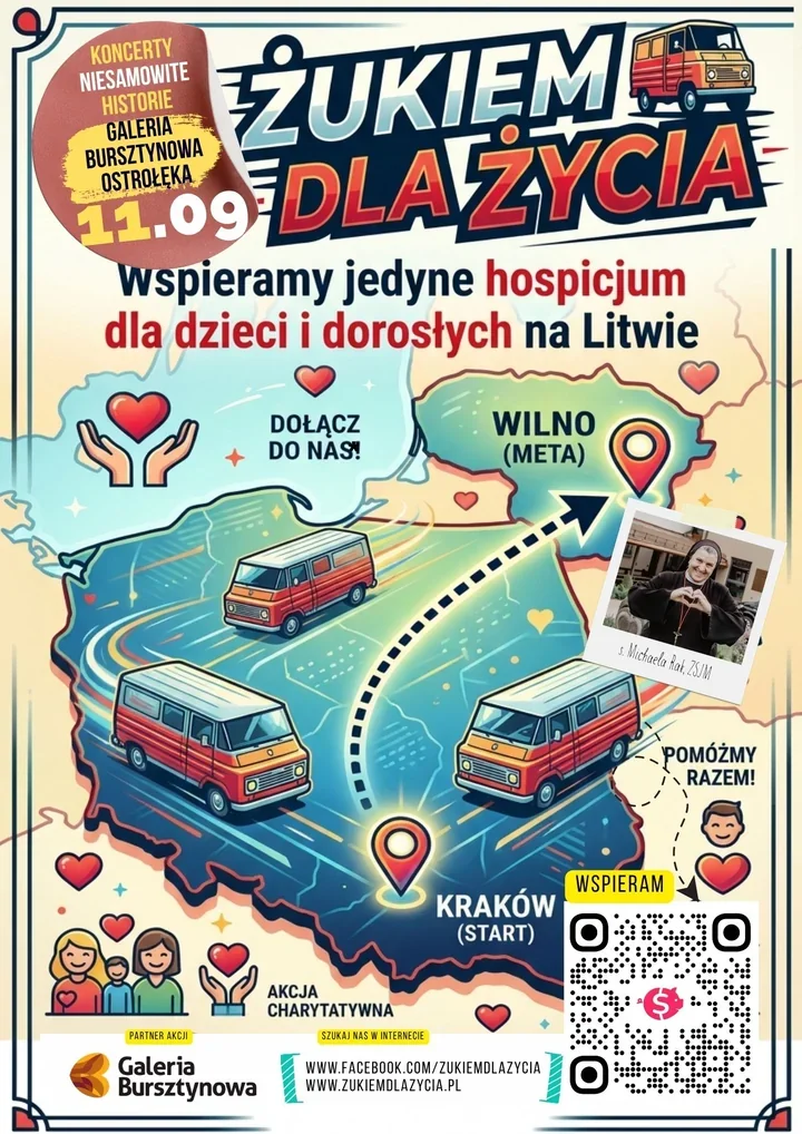 Ostrołęka dołącza do „Żukiem dla życia” - muzyka wesprze hospicjum na Litwie