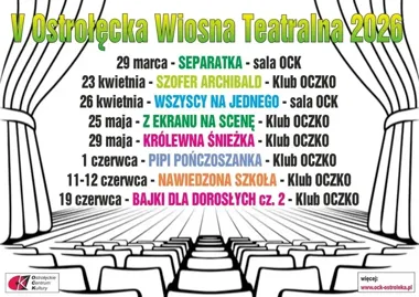 Ostrołęka rozgrzewa scenę - osiem spektakli w V Wiośnie Teatralnej