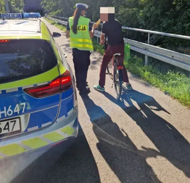 Blisko 100 kontroli w Ostrołęce. 75 rowerzystów z wykroczeniami