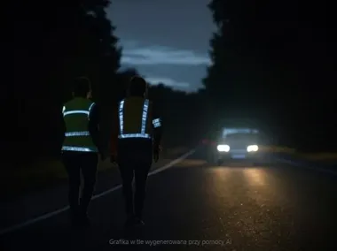 Jesień na drogach w Ostrołęce. Policja ostrzega przed niewidocznymi zagrożeniami