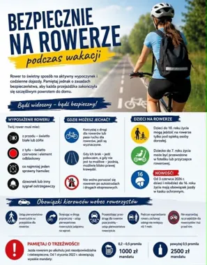Jeden błąd na rowerze może skończyć wakacje w szpitalu