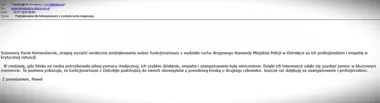 Zatrzymali kierowcę na kontroli i od razu ruszyli do chorej mamy w Ostrołęce