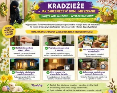 Świąteczne wyjazdy odsłaniają domy - policja wskazuje prosty błąd