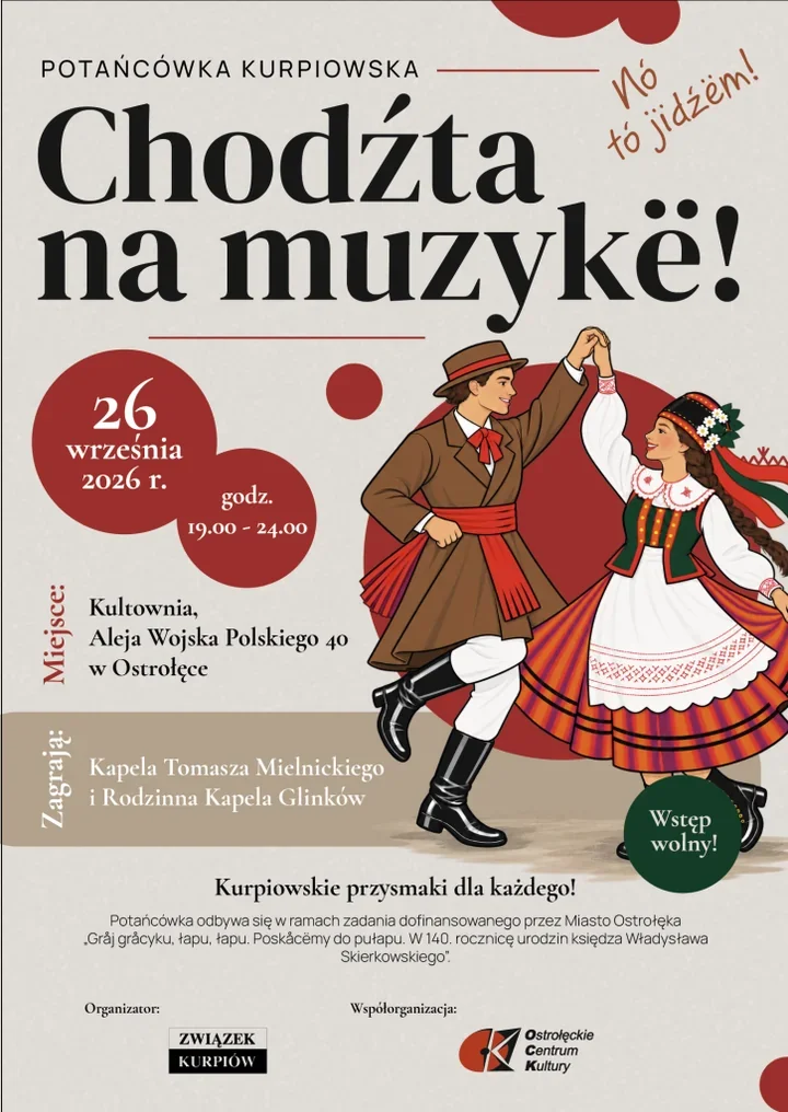 Kurpiowska potańcówka w Ostrołęce. Zagrają dwie kapele